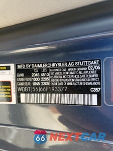 Zdjęcie 12 z 12 samochodu: 2006 MERCEDES-BENZ CLK 350 VIN:WDBTJ56J66F193377 - miniatura