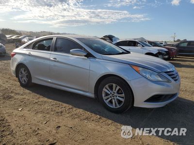 Czwarte zdjęcie samochodu z boku: 2014 HYUNDAI SONATA GLS VIN:5NPEB4AC4EH888875 - miniatura