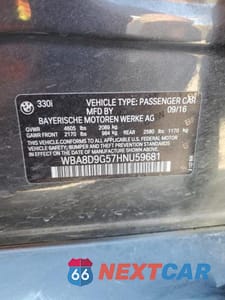 Zdjęcie 13 z 13 samochodu: 2017 BMW 330 XI VIN:WBA8D9G57HNU59681 - miniatura