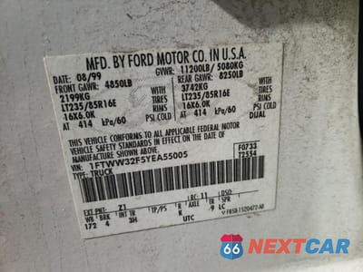 Zdjęcie 13 z 13 samochodu: 2000 FORD F350 SUPER DUTY VIN:1FTWW32F5YEA55005 - miniatura