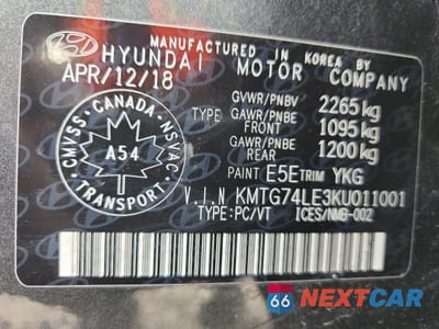 Zdjęcie 12 z 15 samochodu: 2019 GENESIS G70 ELITE VIN:KMTG74LE3KU011001 - miniatura