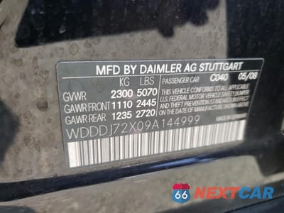 Zdjęcie 12 z 14 samochodu: 2009 MERCEDES-BENZ CLS 550 VIN:WDDDJ72X09A144999 - miniatura
