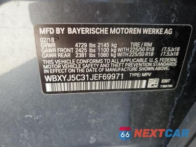 Zdjęcie 12 z 12 samochodu: 2018 BMW X2 XDRIVE28I VIN:WBXYJ5C31JEF69971 - miniatura