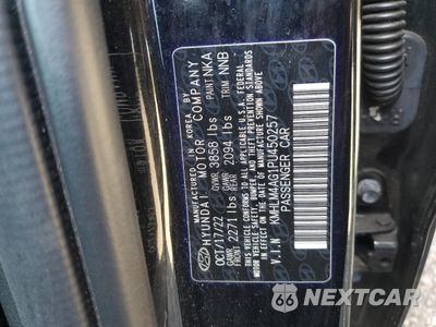 Zdjęcie 12 z 14 samochodu: 2023 HYUNDAI ELANTRA SEL VIN:KMHLM4AG1PU450257 - miniatura