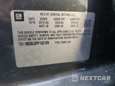 Zdjęcie 12 z 12 samochodu: 2015 CHEVROLET MALIBU LS VIN:1G11B5SL3FF192189 - miniatura