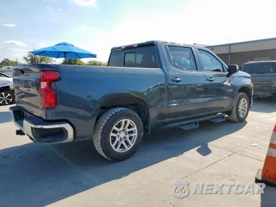 Trzecie zdjęcie samochodu z tyłu: 2020 CHEVROLET SILVERADO K1500 LT VIN:3GCUYDEDXLG281012 - miniatura