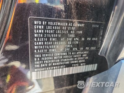 Zdjęcie 13 z 13 samochodu: 2015 VOLKSWAGEN TIGUAN S VIN:WVGAV7AX3FW551857 - miniatura