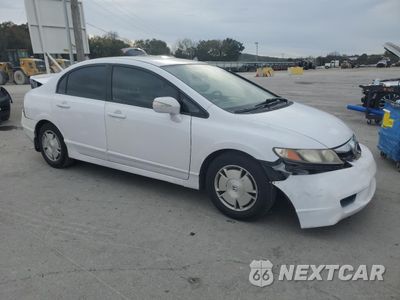 Czwarte zdjęcie samochodu z boku: 2010 HONDA CIVIC HYBRID VIN:JHMFA3F25AS007225 - miniatura