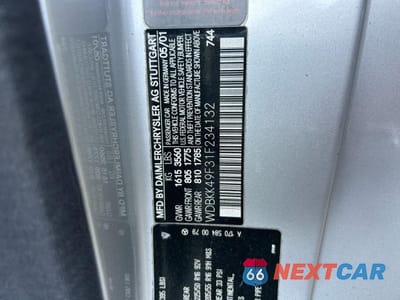 Zdjęcie 10 z 10 samochodu: 2001 MERCEDES-BENZ SLK 230 KOMPRESSOR VIN:WDBKK49F31F234132 - miniatura