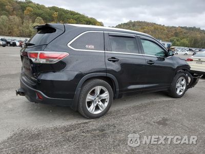 Trzecie zdjęcie samochodu z tyłu: 2014 TOYOTA HIGHLANDER LIMITED VIN:5TDDKRFH1ES041738 - miniatura