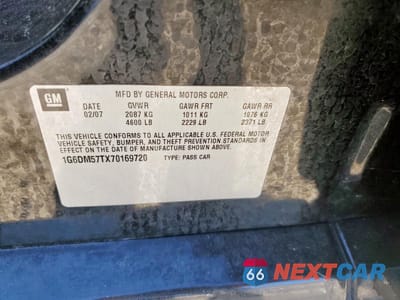 Zdjęcie 12 z 12 samochodu: 2007 CADILLAC CTS VIN:1G6DM57TX70169720 - miniatura