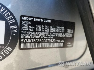 Zdjęcie 13 z 13 samochodu: 2016 BMW X5 M VIN:5YMKT6C56G0R79129 - miniatura