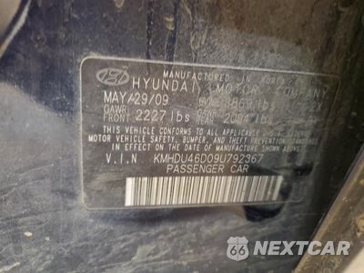 Zdjęcie 12 z 14 samochodu: 2009 HYUNDAI ELANTRA GLS VIN:KMHDU46D09U792367 - miniatura