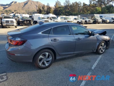 Trzecie zdjęcie samochodu z tyłu: 2019 HONDA INSIGHT EX VIN:19XZE4F58KE032742 - miniatura