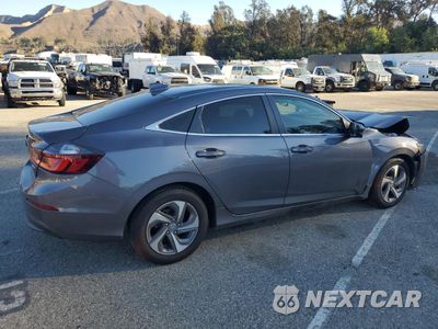 Trzecie zdjęcie samochodu z tyłu: 2019 HONDA INSIGHT EX VIN:19XZE4F58KE032742 - miniatura