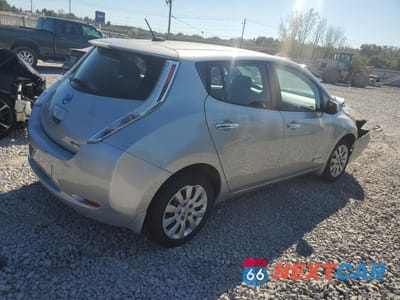 Trzecie zdjęcie samochodu z tyłu: 2015 NISSAN LEAF S VIN:1N4AZ0CP0FC333458 - miniatura