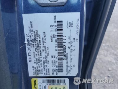 Zdjęcie 12 z 13 samochodu: 2019 FORD FUSION SE VIN:3FA6P0LU9KR111210 - miniatura