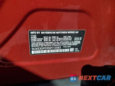 Zdjęcie 13 z 13 samochodu: 2025 BMW X3 30 XDRIVE VIN:5UX53GP03S9Y72083 - miniatura