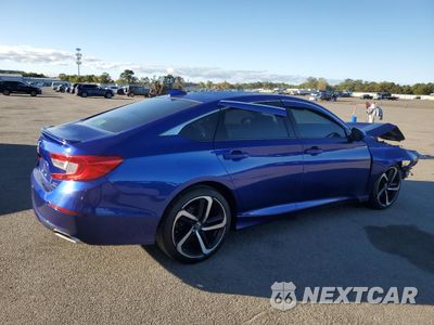 Trzecie zdjęcie samochodu z tyłu: 2018 HONDA ACCORD SPORT VIN:1HGCV2F38JA007075 - miniatura