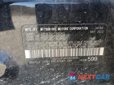 Zdjęcie 12 z 12 samochodu: 2012 MITSUBISHI LANCER ES/ES SPORT VIN:JA32U2FU4CU029595 - miniatura