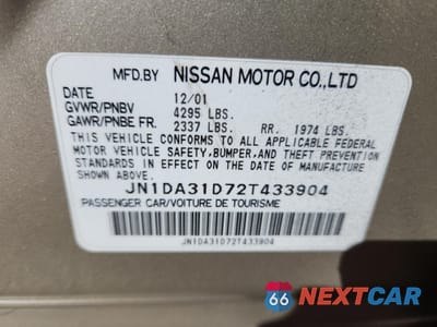 Zdjęcie 12 z 12 samochodu: 2002 NISSAN MAXIMA GLE VIN:JN1DA31D72T433904 - miniatura