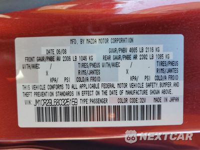 Zdjęcie 14 z 14 samochodu: 2008 MAZDA 5 VIN:JM1CR29L680325159 - miniatura