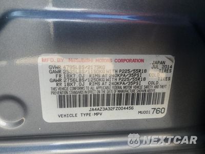 Zdjęcie 13 z 15 samochodu: 2015 MITSUBISHI OUTLANDER VIN:JA4AZ3A32FZ004456 - miniatura
