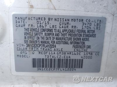 Zdjęcie 12 z 12 samochodu: 2015 NISSAN VERSA NOTE S VIN:3N1CE2CP7FL412224 - miniatura
