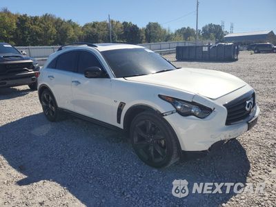 Czwarte zdjęcie samochodu z boku: 2015 INFINITI QX70 VIN:JN8CS1MU1FM381874 - miniatura