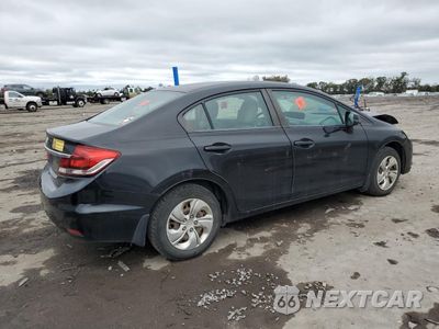 Trzecie zdjęcie samochodu z tyłu: 2013 HONDA CIVIC LX VIN:2HGFB2F54DH581881 - miniatura
