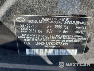 Zdjęcie 12 z 12 samochodu: 2016 HYUNDAI ELANTRA SE VIN:5NPDH4AE6GH735459 - miniatura