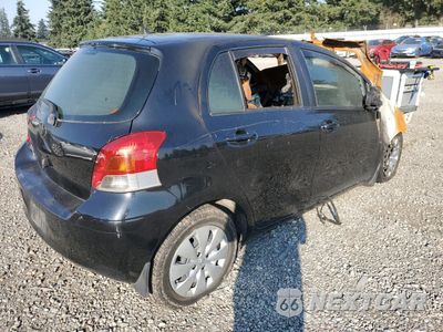 Trzecie zdjęcie samochodu z tyłu: 2010 TOYOTA YARIS VIN:JTDKT4K39A5313499 - miniatura