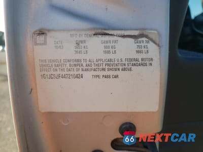 Zdjęcie 12 z 12 samochodu: 2004 CHEVROLET CAVALIER VIN:1G1JC52F447210424 - miniatura