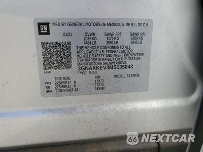 Zdjęcie 14 z 14 samochodu: 2021 CHEVROLET EQUINOX LT VIN:3GNAXKEV3MS135043 - miniatura