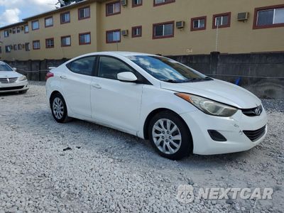 Czwarte zdjęcie samochodu z boku: 2012 HYUNDAI ELANTRA GLS VIN:5NPDH4AE9CH126618 - miniatura