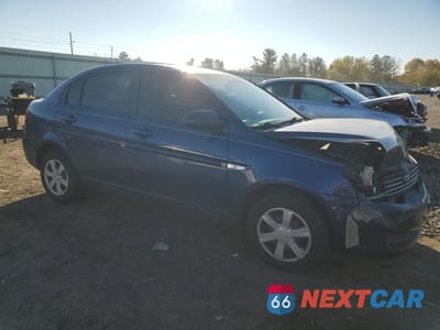 Czwarte zdjęcie samochodu z boku: 2007 HYUNDAI ACCENT GLS VIN:KMHCN46C97U087015 - miniatura