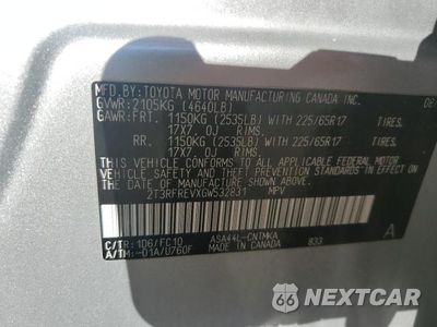 Zdjęcie 13 z 13 samochodu: 2016 TOYOTA RAV4 XLE VIN:2T3RFREVXGW532831 - miniatura