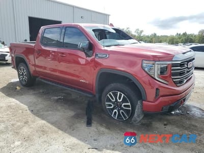 Czwarte zdjęcie samochodu z boku: 2024 GMC SIERRA K1500 AT4 VIN:3GTUUEELXRG460457 - miniatura