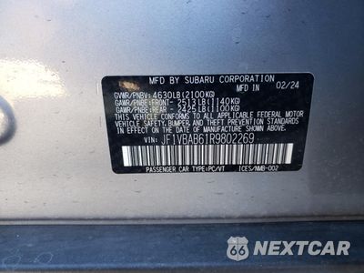 Zdjęcie 12 z 12 samochodu: 2024 SUBARU WRX VIN:JF1VBAB61R9802269 - miniatura