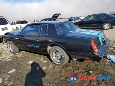 Drugie zdjęcie samochodu z przodu: 1987 CHEVROLET MONTE CARLO VIN:1G1GZ11G4HP108235 - miniatura