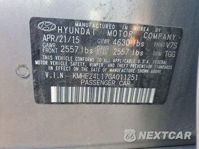 Zdjęcie 12 z 12 samochodu: 2016 HYUNDAI SONATA HYBRID VIN:KMHE24L17GA011251 - miniatura