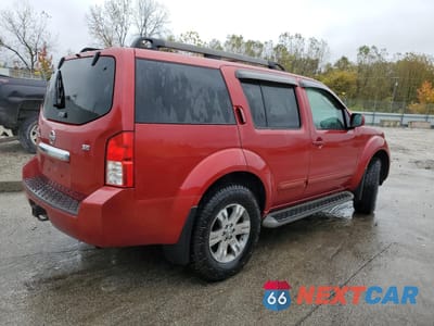 Trzecie zdjęcie samochodu z tyłu: 2010 NISSAN PATHFINDER S VIN:5N1AR1NB8AC624487 - miniatura