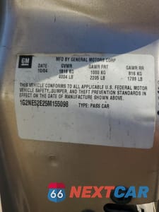 Zdjęcie 12 z 12 samochodu: 2005 PONTIAC GRAND AM S VIN:1G2NE52E25M155098 - miniatura