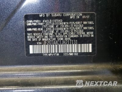 Zdjęcie 12 z 12 samochodu: 2018 SUBARU CROSSTREK VIN:JF2GTAAC1JH217131 - miniatura