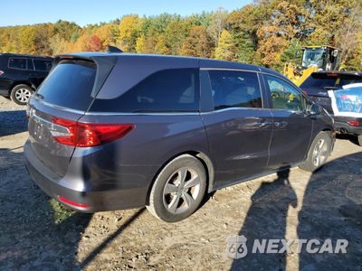 Trzecie zdjęcie samochodu z tyłu: 2019 HONDA ODYSSEY EX VIN:5FNRL6H5XKB043959 - miniatura