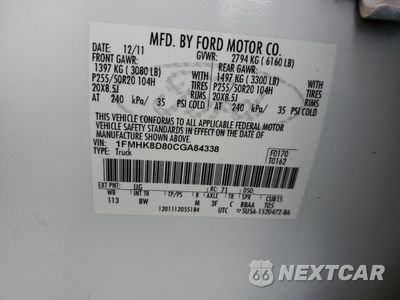 Zdjęcie 13 z 15 samochodu: 2012 FORD EXPLORER XLT VIN:1FMHK8D80CGA84338 - miniatura