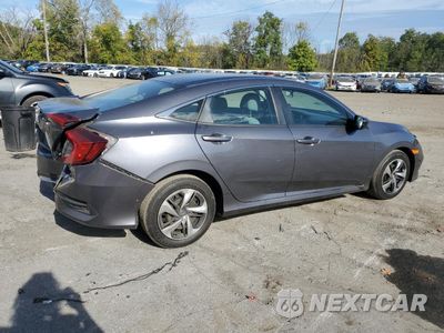 Trzecie zdjęcie samochodu z tyłu: 2019 HONDA CIVIC LX VIN:2HGFC2F61KH595823 - miniatura