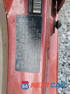 Zdjęcie 13 z 13 samochodu: 2004 KIA RIO VIN:KNADC125346312692 - miniatura