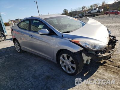 Czwarte zdjęcie samochodu z boku: 2012 HYUNDAI ELANTRA GLS VIN:KMHDH4AE8CU243642 - miniatura