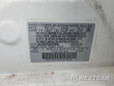 Zdjęcie 13 z 14 samochodu: 2017 NISSAN VERSA NOTE S VIN:3N1CE2CPXHL370666 - miniatura